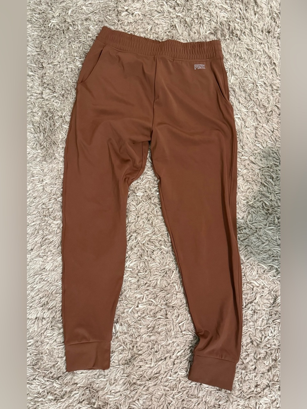 PINK Victoria's Secret Rust Brown Jogger Pants